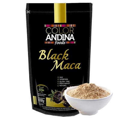 Maca Peruana Black em p 100g - pura - Color Andina